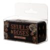 Kości do gry 'Skulls and Roses' czarno-złote, komplet 2 szt