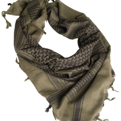 OLIVE BLACK SHEMAGH SCARF